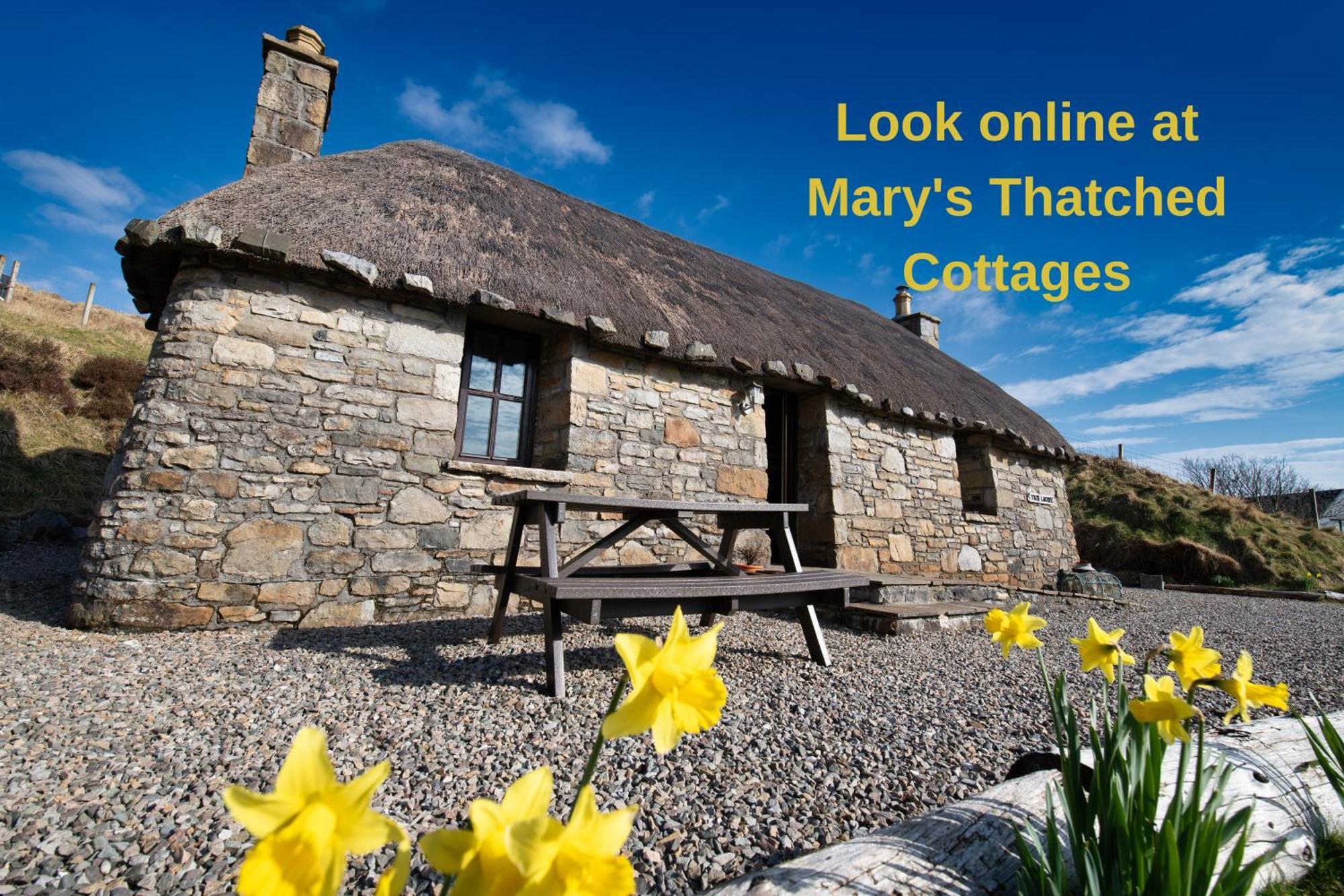 Tigh Lachie, Mary'S Thatched Cottages, Elgol, Isle Of Skye Exteriér fotografie